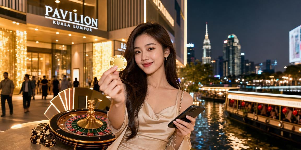 Meja roulette bergaya Melayu di Kuala Lumpur dengan suasana kasino langsung yang dinamik