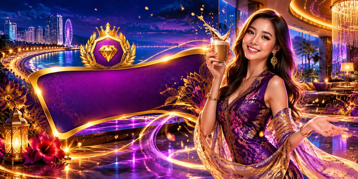 Ilustrasi bonus VIP dan jackpot besar bergaya Melayu di Pulau Pinang